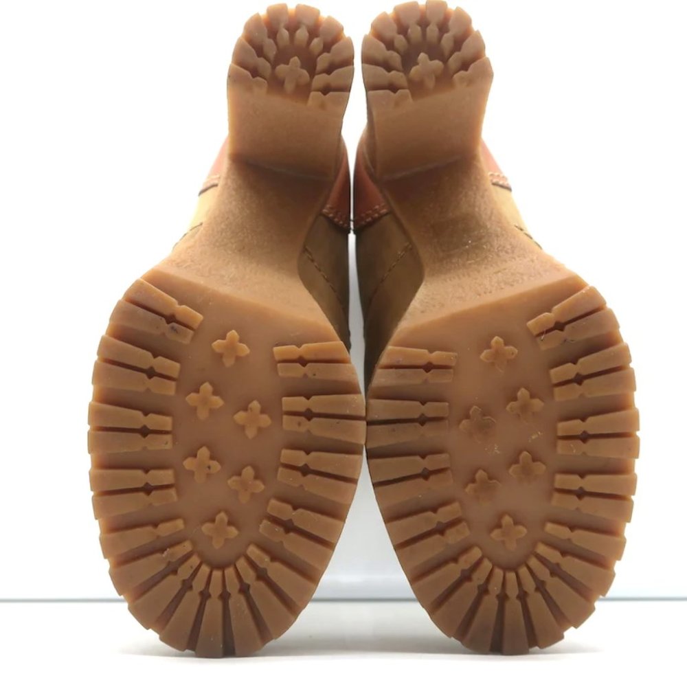 See by Chloe Eileen High Heel Hiking Boots Camel Suede Size 37 - Picture 10 of 11